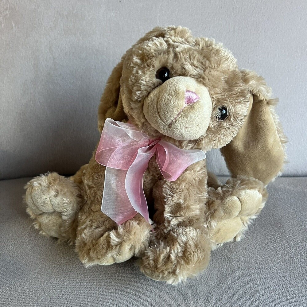Caltoy Rabbit Brown Plush Stuffed Animal 10 inches Floppy Easter Springs T9